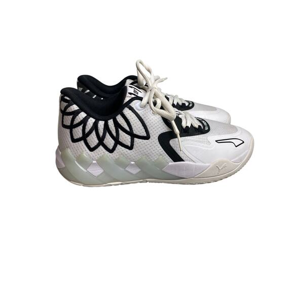 PUMA LaMELO MB.01 Teambank Lo Black/White Basketball Shoes Mens Sz 7 main image 6